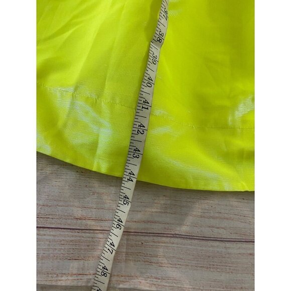 Christopher John Rogers Women's Flourescent yellow Puff Sleeve Dress - XS - Picture 8 of 14